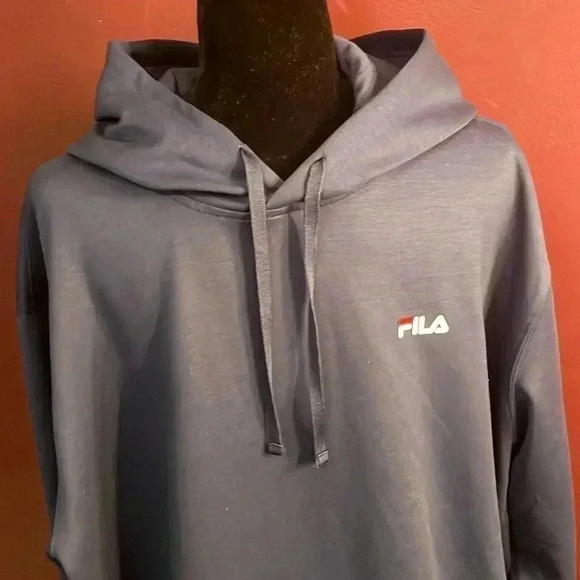 NWT FILA Men’s XXL Navy Pullover Hoodie - Picture 1 of 13